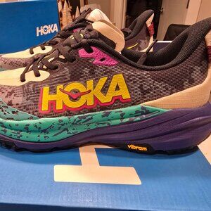 NEW Hoka One One Speedgoat 6 Mens 10 D Vibram Purple 1147791/OMN Running Shoes